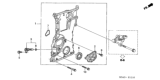 Diagram for Honda Accord Crankshaft Seal - 91212-PNC-003
