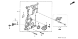 Diagram for Honda Civic Crankshaft Seal - 91212-PNC-003