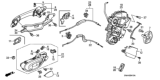 Diagram for 2006 Honda Civic Door Lock Actuator - 72610-SNA-A14