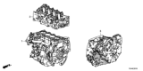 Diagram for 2014 Honda Accord Transmission Assembly - 20041-5M4-A00