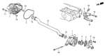 Diagram for Honda CRX Cooling Hose - 19505-PE7-730