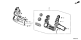 Diagram for 2014 Honda Fit EV Blower Control Switches - 79602-TX9-A41ZA