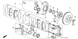 Diagram for 1997 Honda Prelude Brake Pad Set - 45022-S30-A03