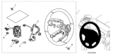 Diagram for 2020 Honda Odyssey Steering Wheel - 08U97-THR-110A