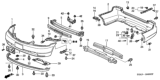 Diagram for 2002 Honda Civic License Plate - 71145-S5A-A00