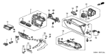 Diagram for 2002 Honda Civic Glove Box - 77500-S5A-A01ZA