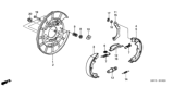 Diagram for 2009 Honda Ridgeline Parking Brake Shoe - 43153-S9V-A21