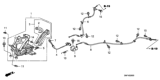 Diagram for 2006 Honda Civic Parking Brake Cable - 47510-SNC-023