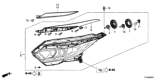 Diagram for Honda HR-V Headlight - 33100-T7A-A31