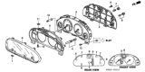 Diagram for 2006 Honda CR-V Speedometer - 78120-S9A-A81