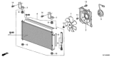 Diagram for Honda CR-Z A/C Condenser - 80100-SZT-G01