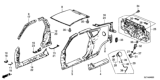 Diagram for Honda CR-Z Fuel Filler Housing - 74480-SZT-A00ZT