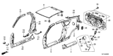 Diagram for 2013 Honda CR-Z Fuel Filler Housing - 74480-SZT-A00ZG