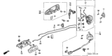 Diagram for 1993 Honda Civic Door Lock Actuator - 72110-SR0-A01