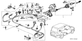 Diagram for 2003 Honda Pilot Air Bag Sensor - 77970-S9V-A92