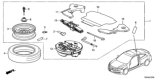 Diagram for 2017 Honda Civic Spare Wheel - 06421-TBJ-A00ZA