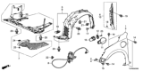 Diagram for 2017 Honda Accord Hybrid Engine Cover - 74110-T3V-A00