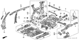 Diagram for 1999 Honda CR-V Floor Pan - 65100-S10-A21ZZ