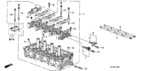 Diagram for Honda Element Cylinder Head - 12100-RAA-A01