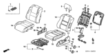 Diagram for Honda Pilot Seat Cushion - 81532-S9V-A02