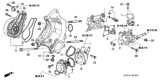 Diagram for 2008 Honda Element Thermostat Housing - 19320-RAA-A01