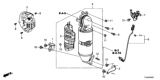 Diagram for 2018 Honda CR-V Catalytic Converter - 18150-5PA-A00