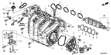 Diagram for 2013 Honda Civic Intake Manifold - 17100-R1A-A00