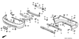 Diagram for 2000 Honda Accord License Plate - 71145-S82-A00