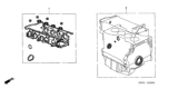 Diagram for 2005 Honda Civic Cylinder Head Gasket - 06110-PNF-A00