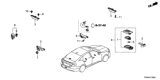 Diagram for Honda Accord Hybrid Car Key - 72147-TWA-A11