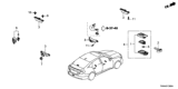 Diagram for 2019 Honda Insight Car Key - 72147-TWA-A11