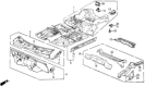 Diagram for 1984 Honda Civic Dash Panels - 60660-SB6-660ZZ