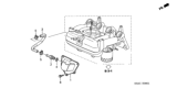 Diagram for 2002 Honda Civic PCV Hose - 17131-PMS-A00