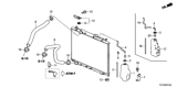 Diagram for 2020 Honda Pilot Radiator Hose - 19501-5J6-A00