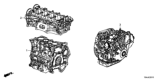 Diagram for Honda Civic Engine Block - 10002-5AA-A04