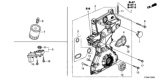 Diagram for Honda Civic Crankshaft Seal - 91212-R40-A01