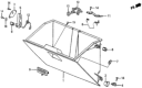 Diagram for 1987 Honda Prelude Glove Box - 66401-SB0-000ZG