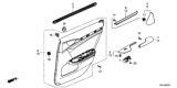 Diagram for 2018 Honda Civic Door Trim Panel - 83701-TBA-A01ZC