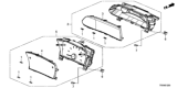 Diagram for 2013 Honda Civic Speedometer - 78200-TR5-A12