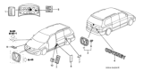 Diagram for 2000 Honda Odyssey Emblem - 75722-S0X-A00