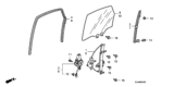 Diagram for Honda Fit Auto Glass - 73450-SAA-G01