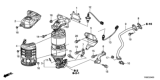 Diagram for 2014 Honda Civic Exhaust Heat Shield - 18181-R1B-A00