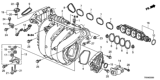 Diagram for 2015 Honda Civic Intake Manifold Gasket - 17105-R1Z-A01