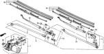Diagram for Honda CRX Wiper Arm - 76600-SH2-A01