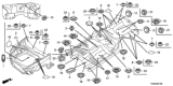 Diagram for Honda CR-V Hybrid Body Mount Hole Plug - 90835-SNA-003