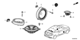 Diagram for 2021 Honda Insight Car Speakers - 39120-TBA-A61