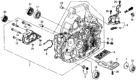 Diagram for 1990 Honda Civic Bellhousing - 21010-PS5-900