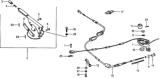 Diagram for 1976 Honda Civic Parking Brake Cable - 47510-663-010