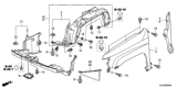 Diagram for 2008 Honda Ridgeline Wheelhouse - 74101-SJC-A01