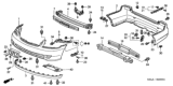 Diagram for 2004 Honda Civic License Plate - 71145-S5A-A40